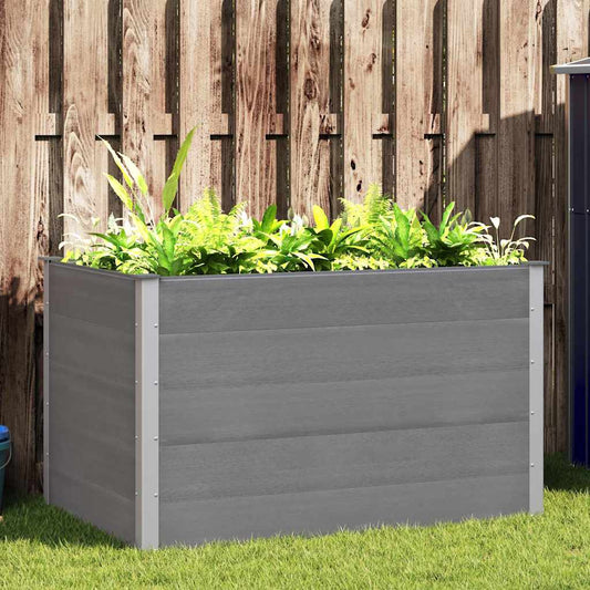 Garten-Hochbeet WPC 150x100x91 cm Grau