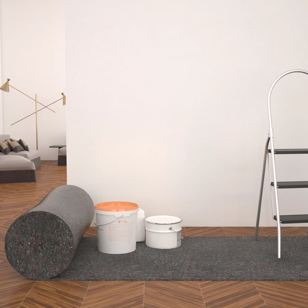 Skridsikker malingsfleece 2 stk 50 m 180 g/m² Grå