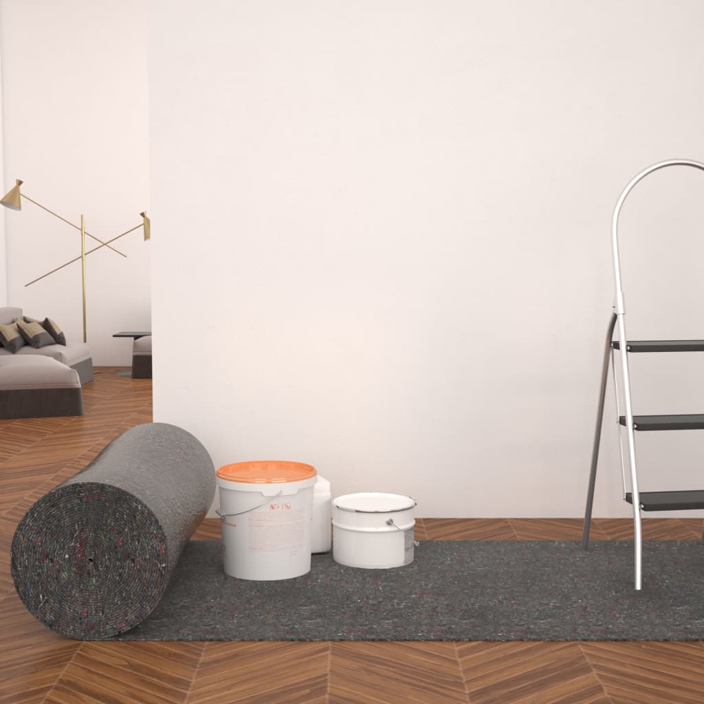 Skridsikker malingsfleece 2 stk 50 m 280 g/m² Grå
