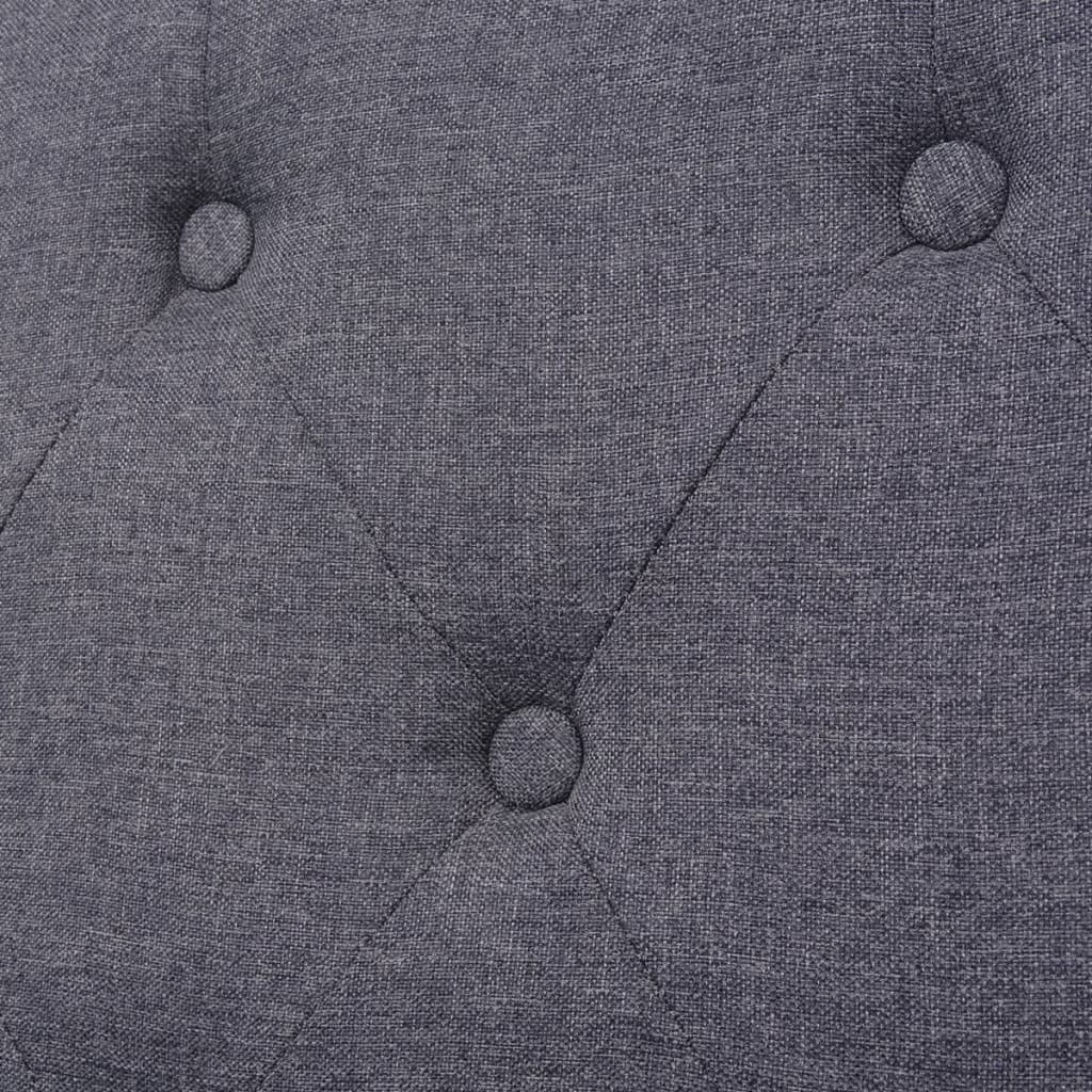 Sofa 2-Sitzer Stoff Grau