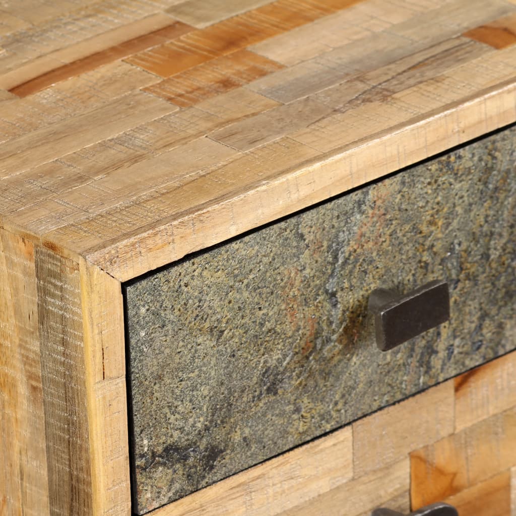 Skrivebord Genbrugsteak massivt træ 110 × 50 × 76 cm