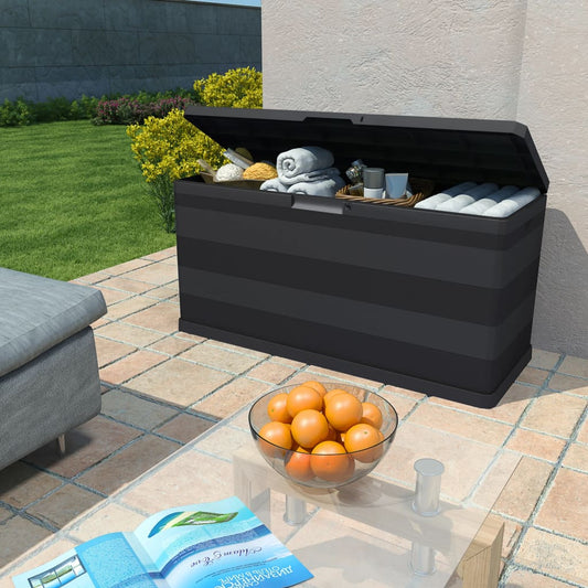 Gartenbox Schwarz 117×45×56 cm