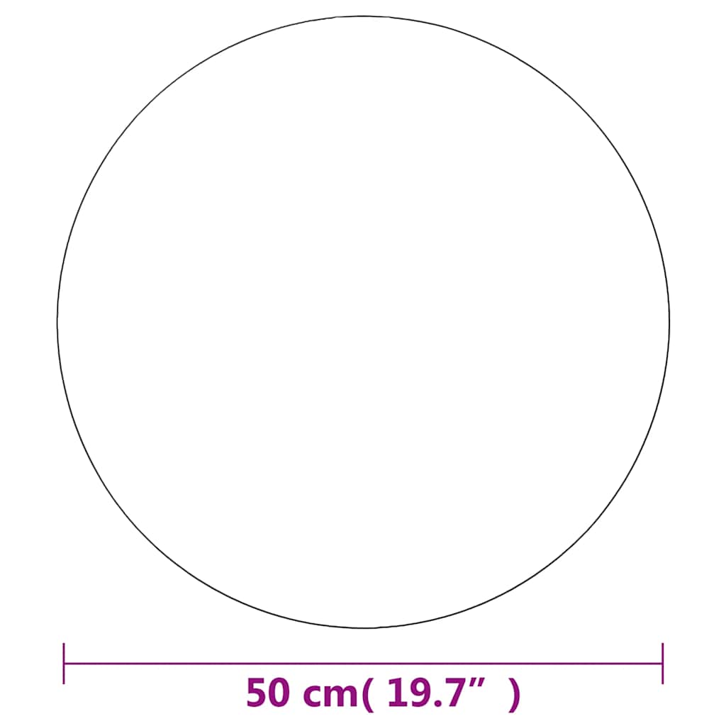 Wandspiegel 50 cm Rund Glas