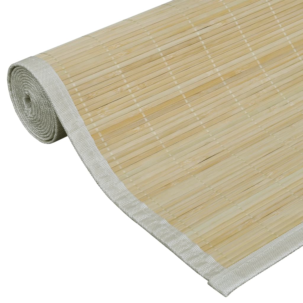 Tæppe Bambus 100 x 160 cm Natur
