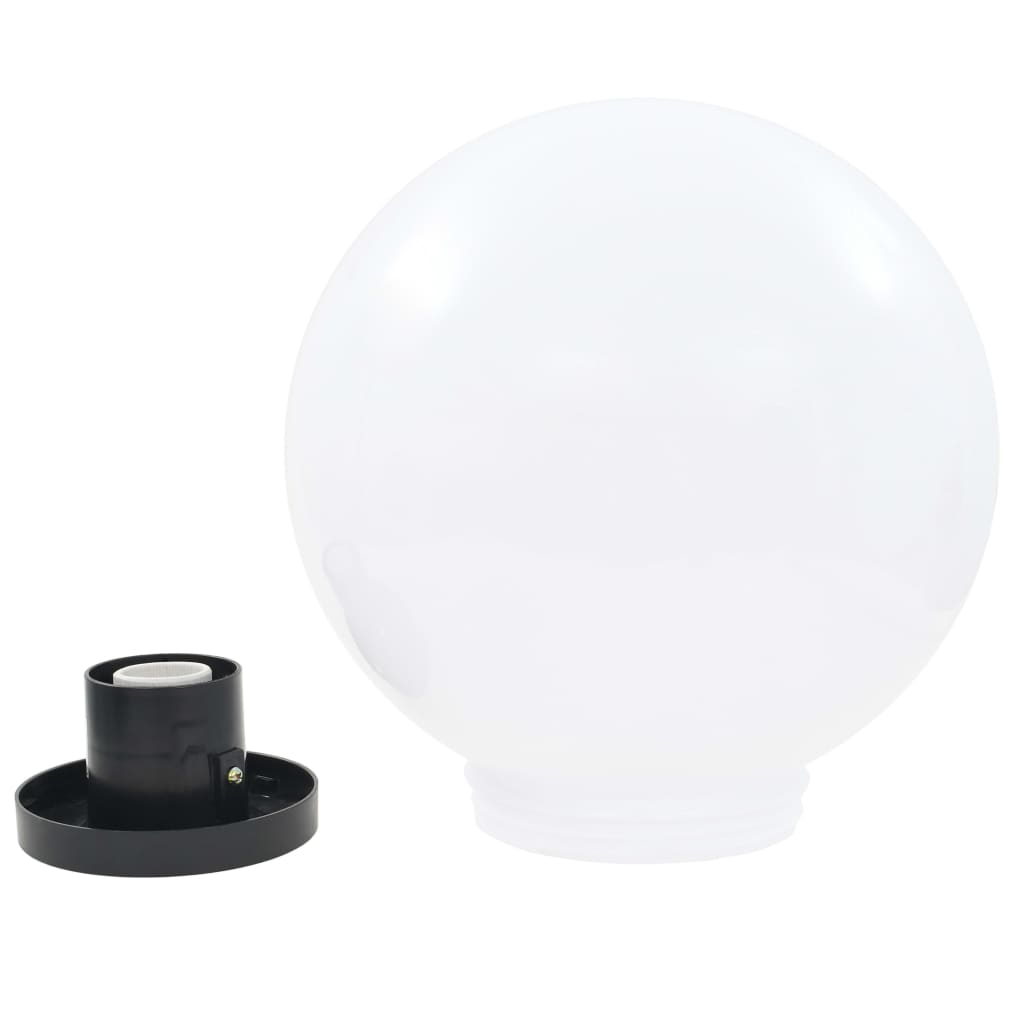 LED havelys 2 stk. Kugleformet 30 cm PMMA