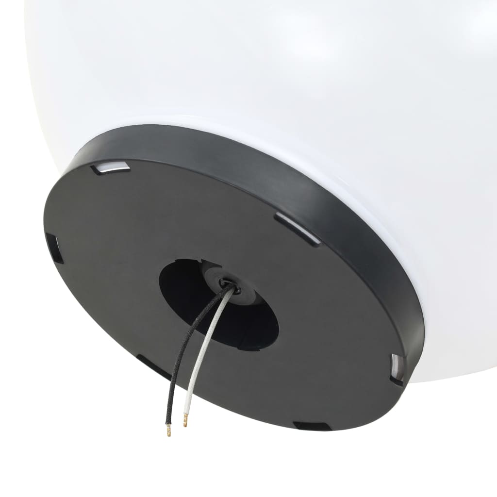 LED havelys 2 stk. Kugleformet 40 cm PMMA