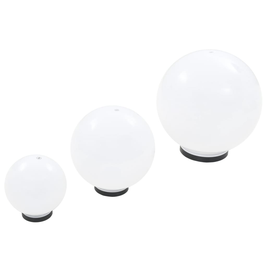 LED havelys sæt 3-delt Kugleformet 20/30/40 cm PMMA