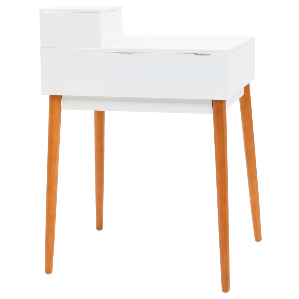 Toiletbord med spejl MDF 60 x 50 x 86 cm
