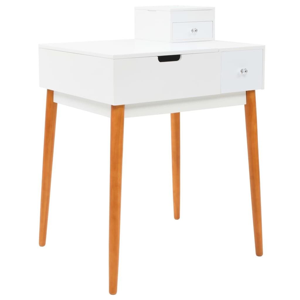Toiletbord med spejl MDF 60 x 50 x 86 cm