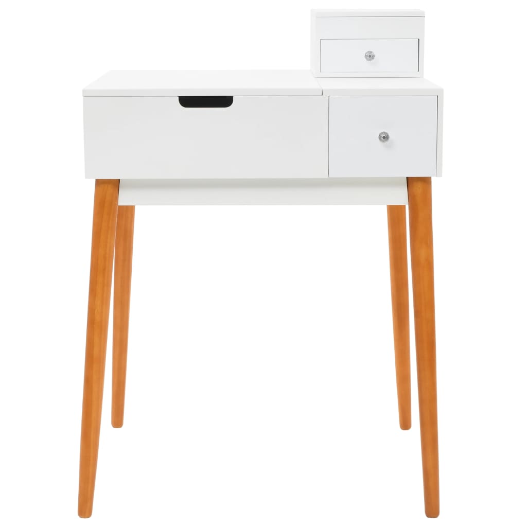 Toiletbord med spejl MDF 60 x 50 x 86 cm
