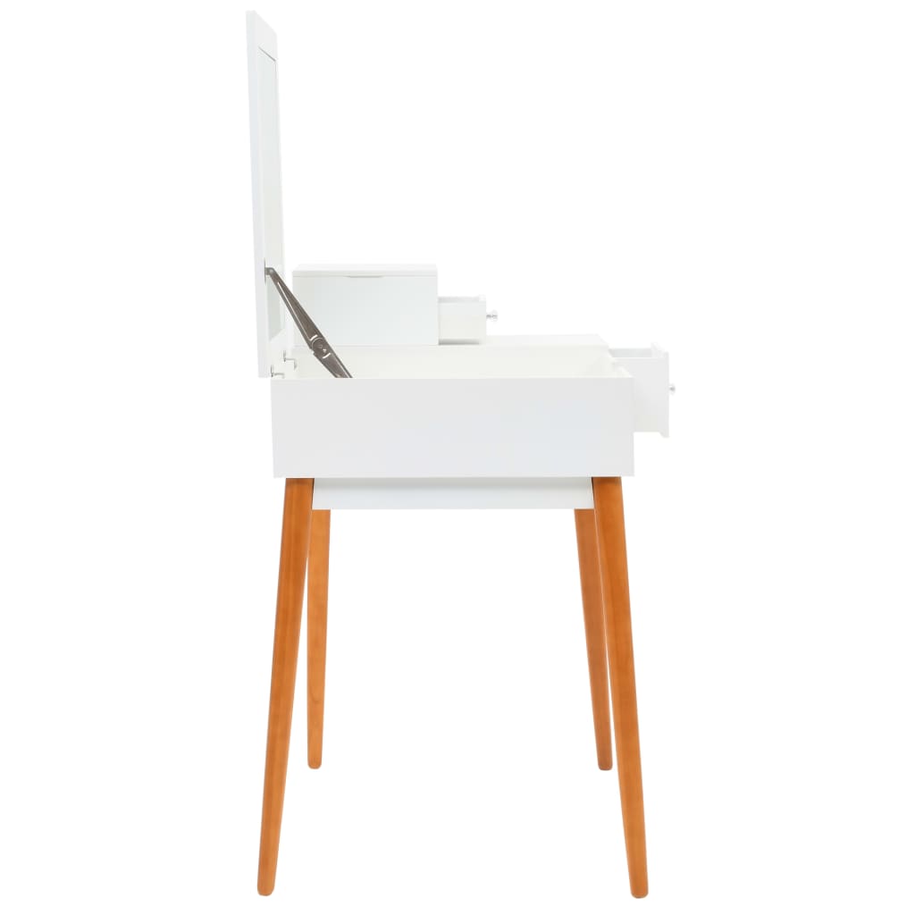 Toiletbord med spejl MDF 60 x 50 x 86 cm