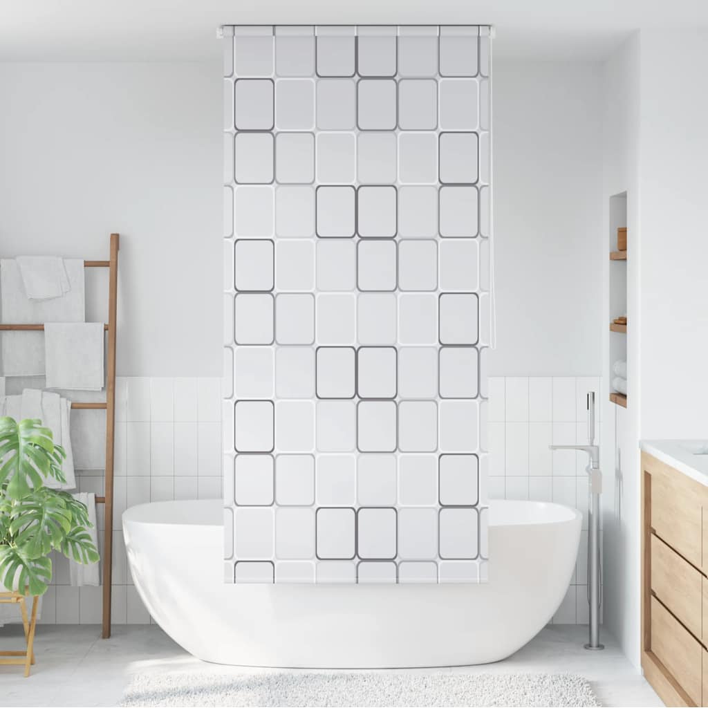 brusegardin 100x240 cm kvadratisk mønster