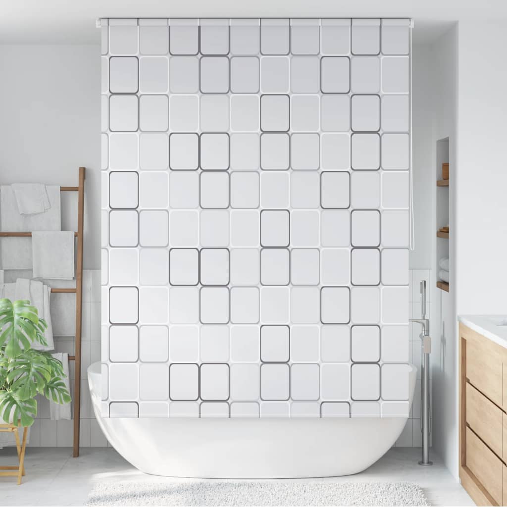 brusegardin 140x240 cm kvadratisk mønster
