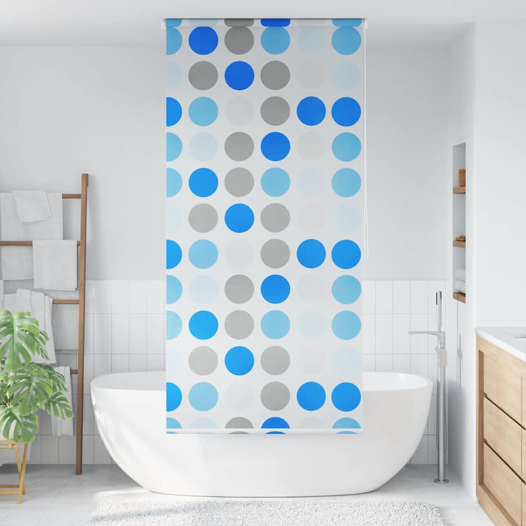 brusegardin 80x240 cm cirkelmønster