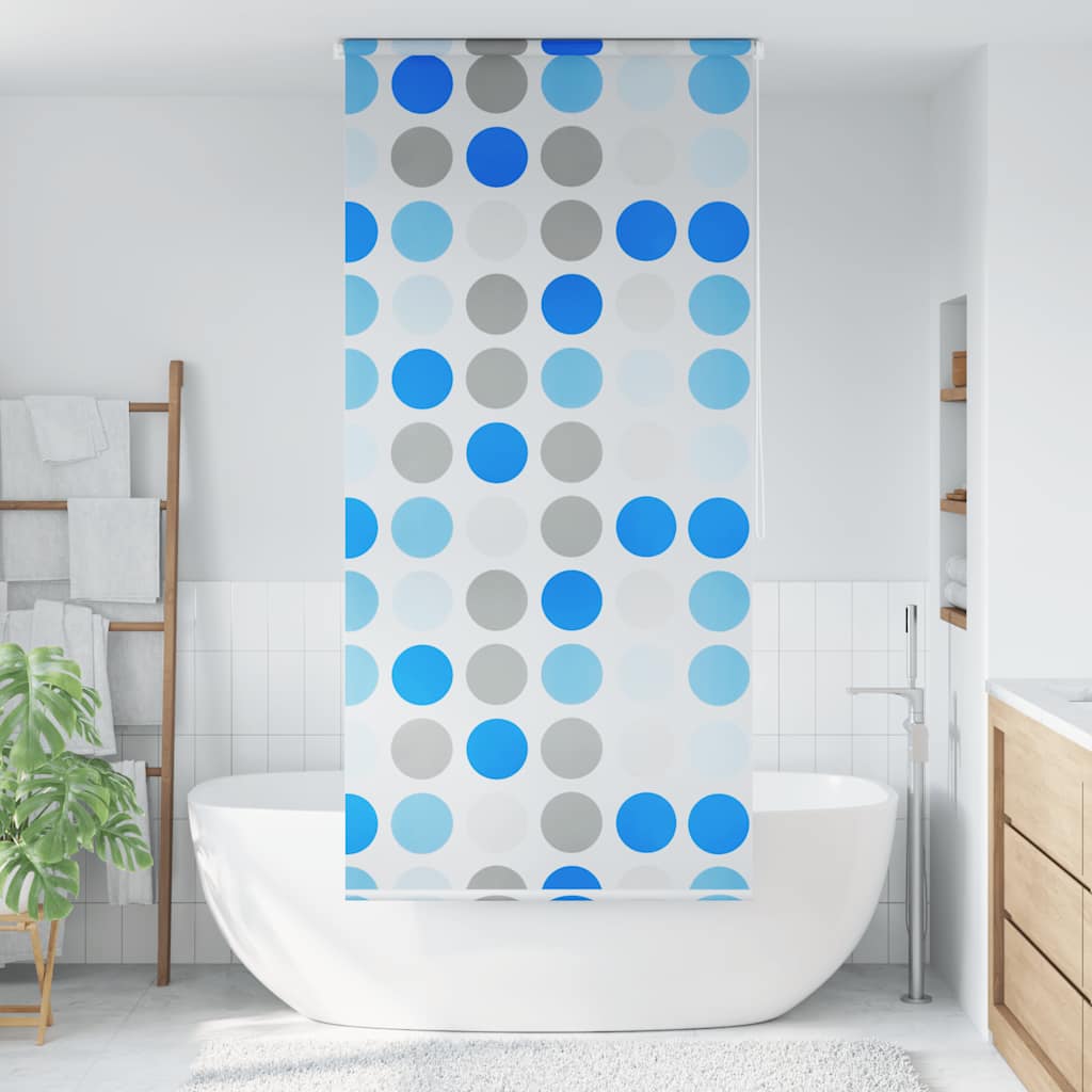 brusegardin 120x240 cm cirkelmønster