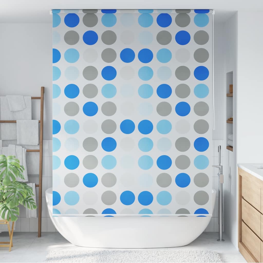 brusegardin 160x240 cm cirkelmønster