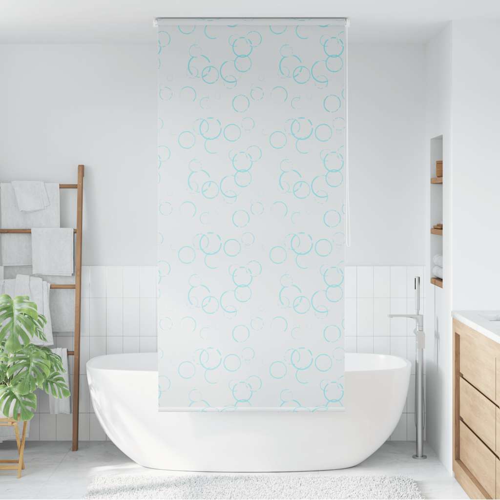 brusegardin 100x240 cm boblemønster