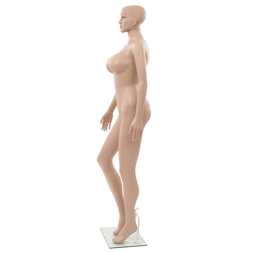 Mannequin Dame med glasbund Beige 180 cm