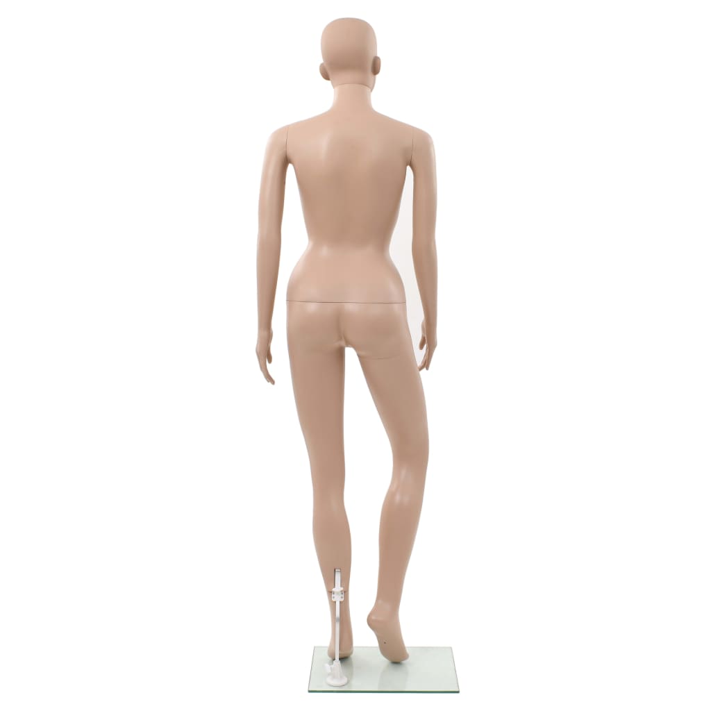 Mannequin Dame med glasbund Beige 180 cm