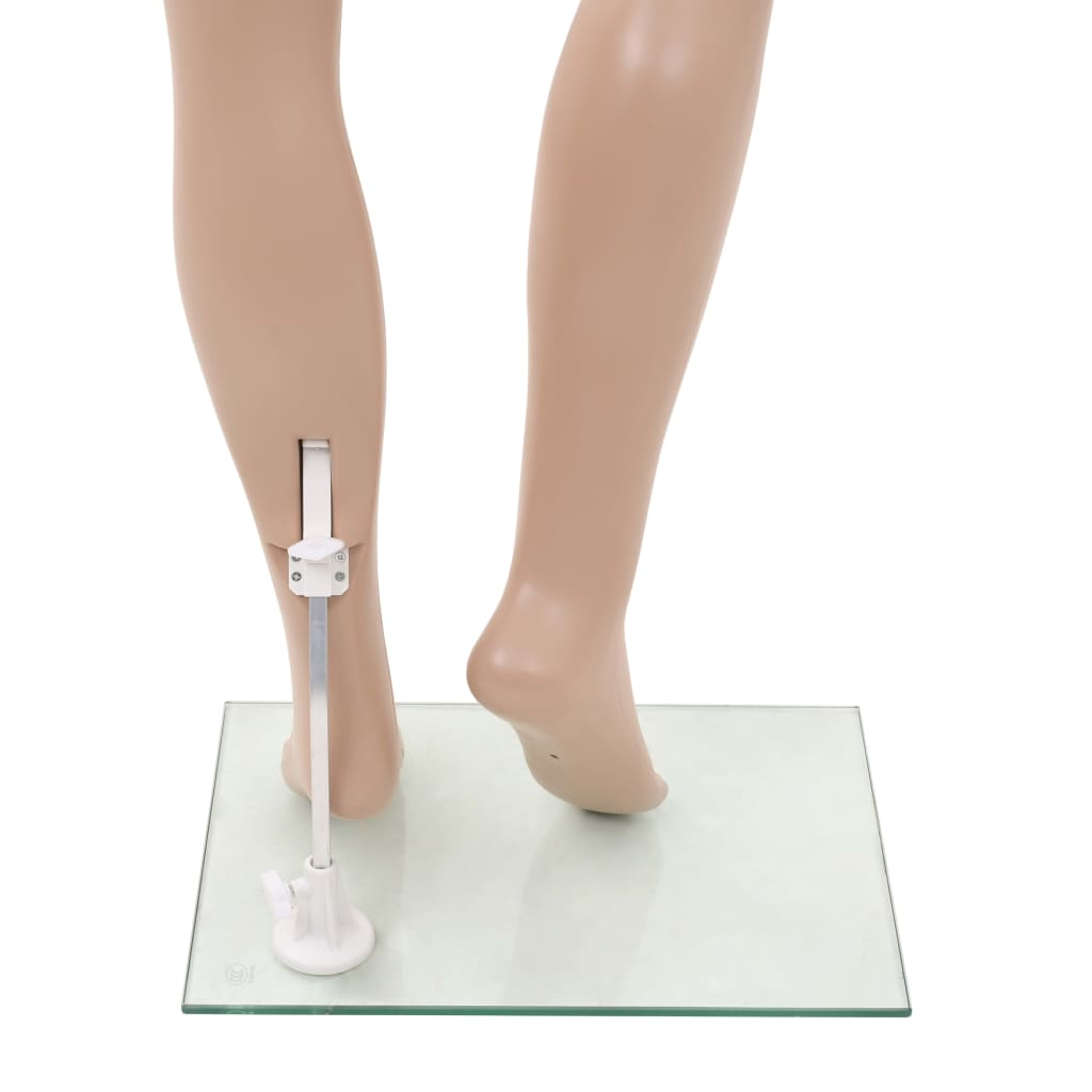 Mannequin Dame med glasbund Beige 180 cm
