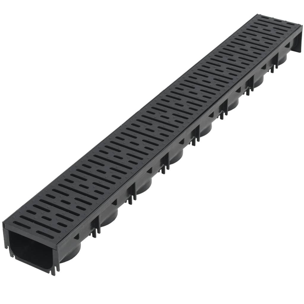 Afløbskanaler 3 stk. Plast 3 m