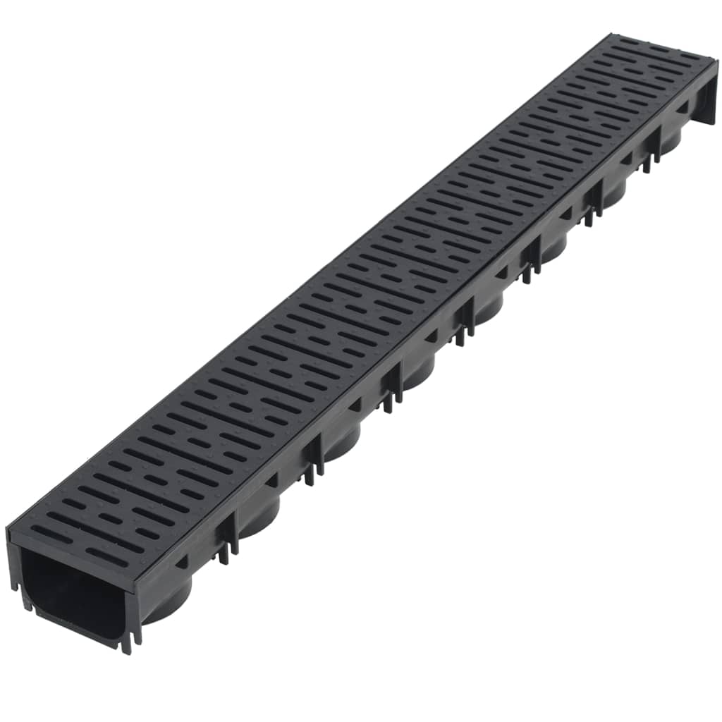 Afløbskanaler 6 stk. Plast 6 m