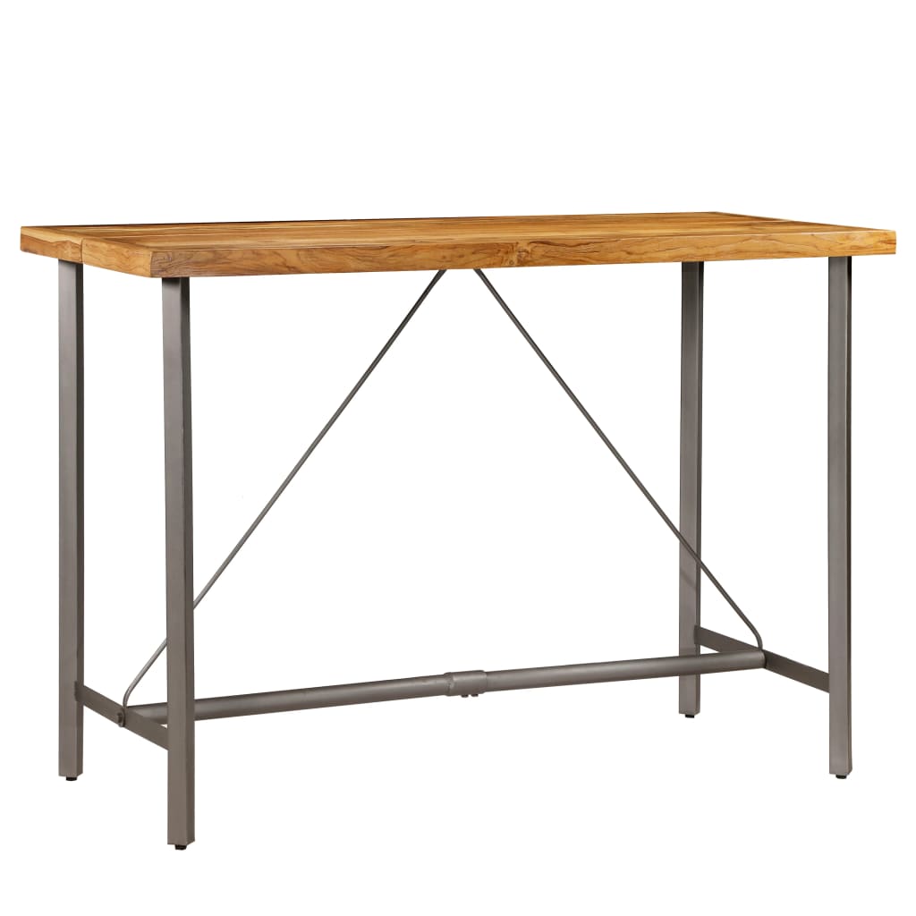 Barbord Genanvendt massivt træ teak 150x70x106 cm