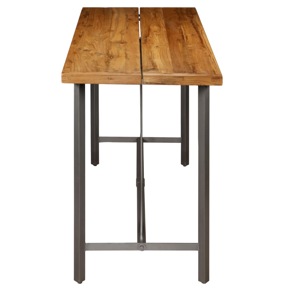Barbord Genanvendt massivt træ teak 150x70x106 cm