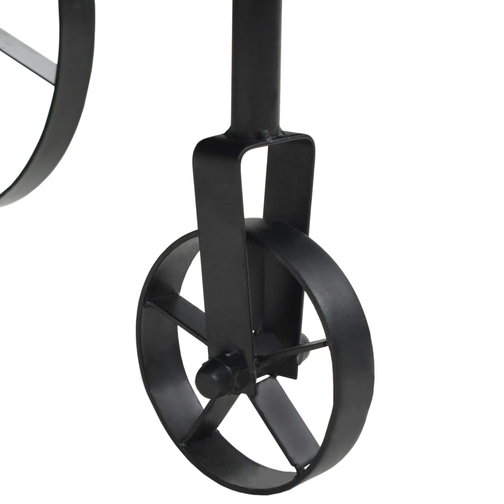 Sofabord MDF og grantræ 110x55x43 cm