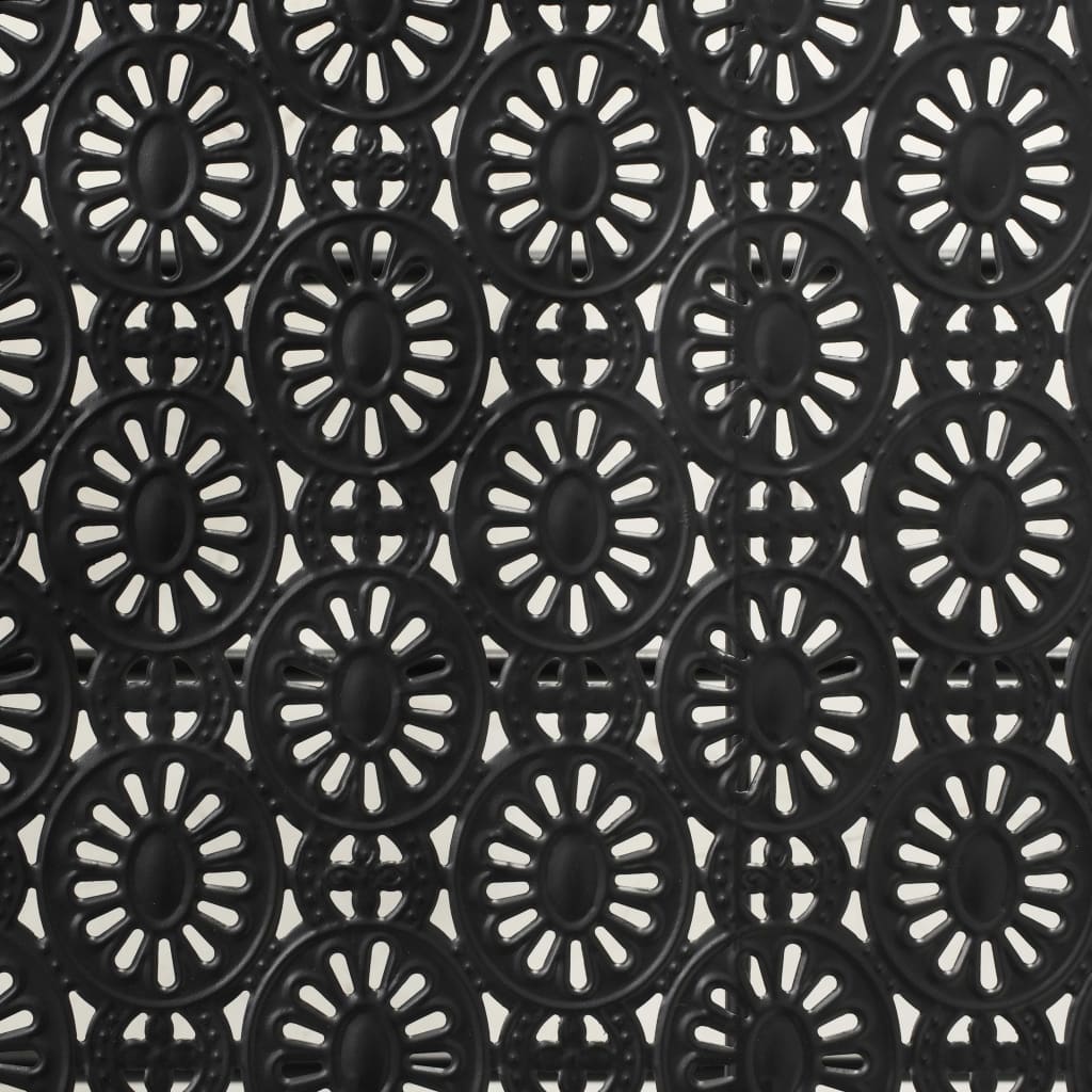 Couchtisch Klappbar Vintage-Stil Metall 100x50x45 cm Schwarz