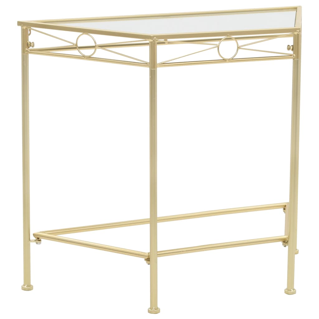Sidebord vintage stil metal 87x34x73 cm guld