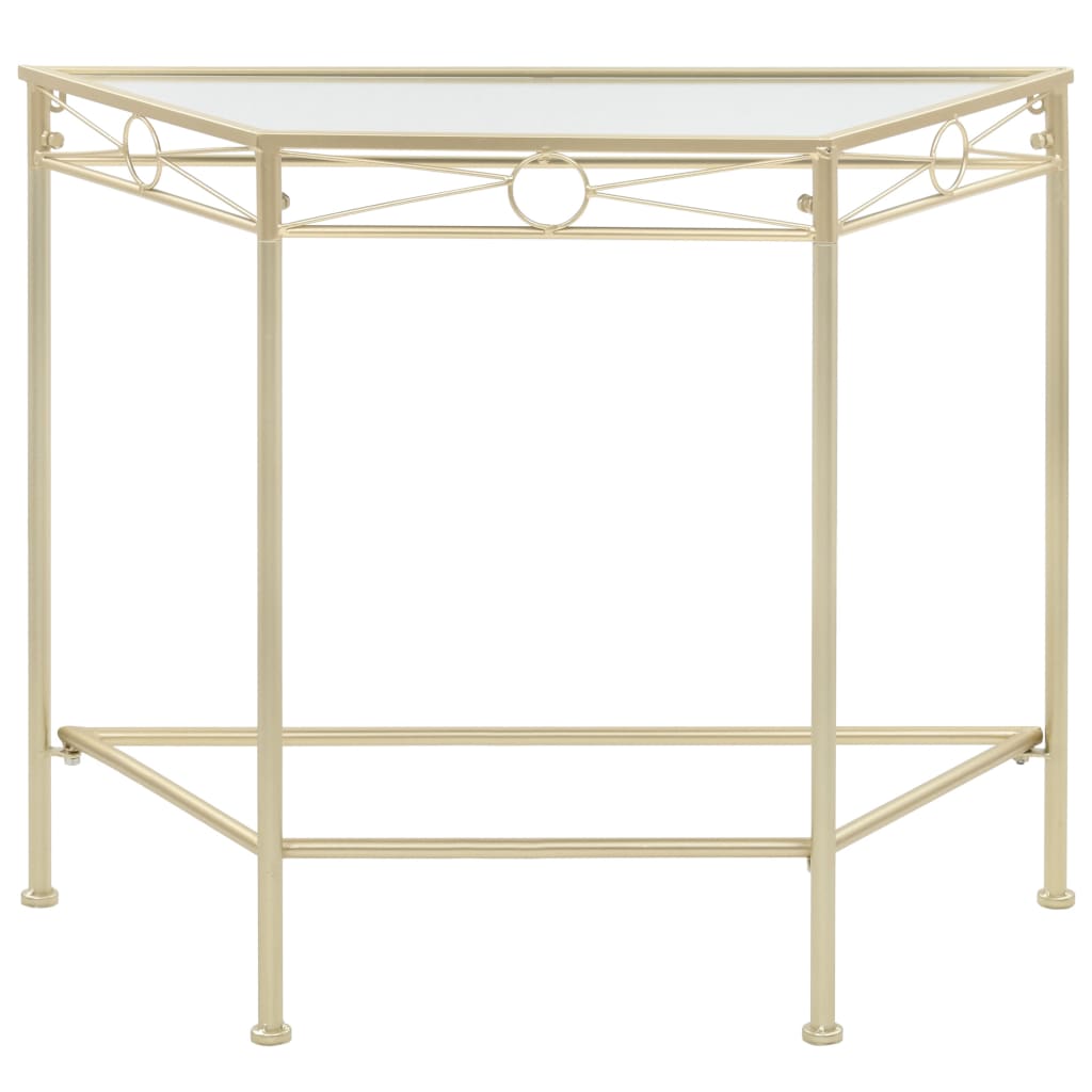 Sidebord vintage stil metal 87x34x73 cm guld