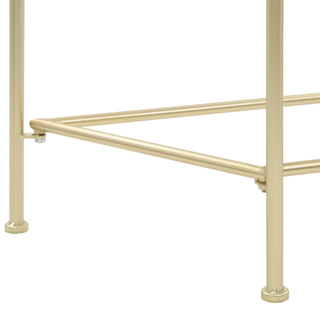 Sidebord vintage stil metal 87x34x73 cm guld