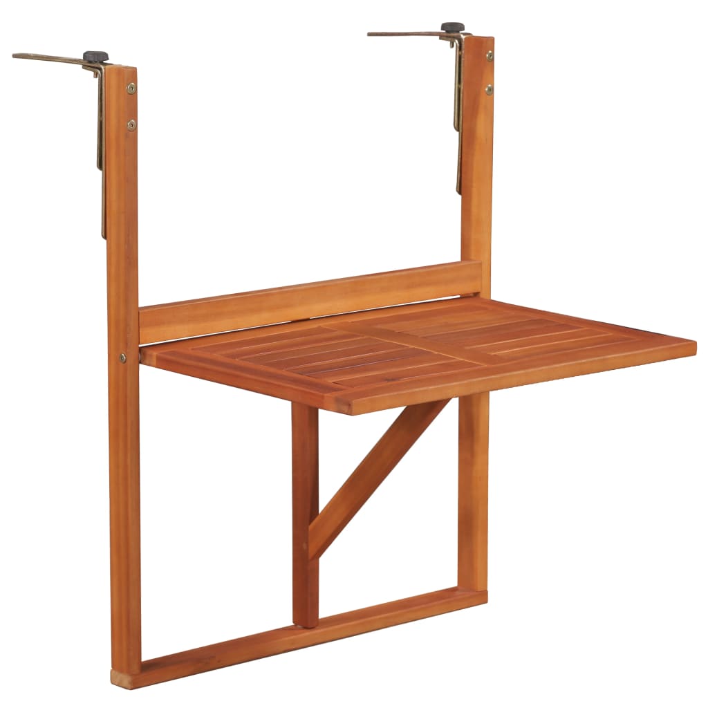 Balkon Hængebord 64,5x44x80 cm Massivt akacietræ