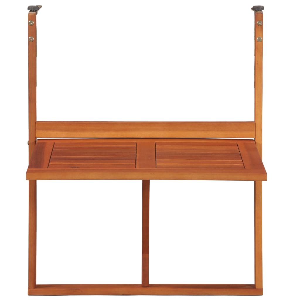 Balkon Hængebord 64,5x44x80 cm Massivt akacietræ