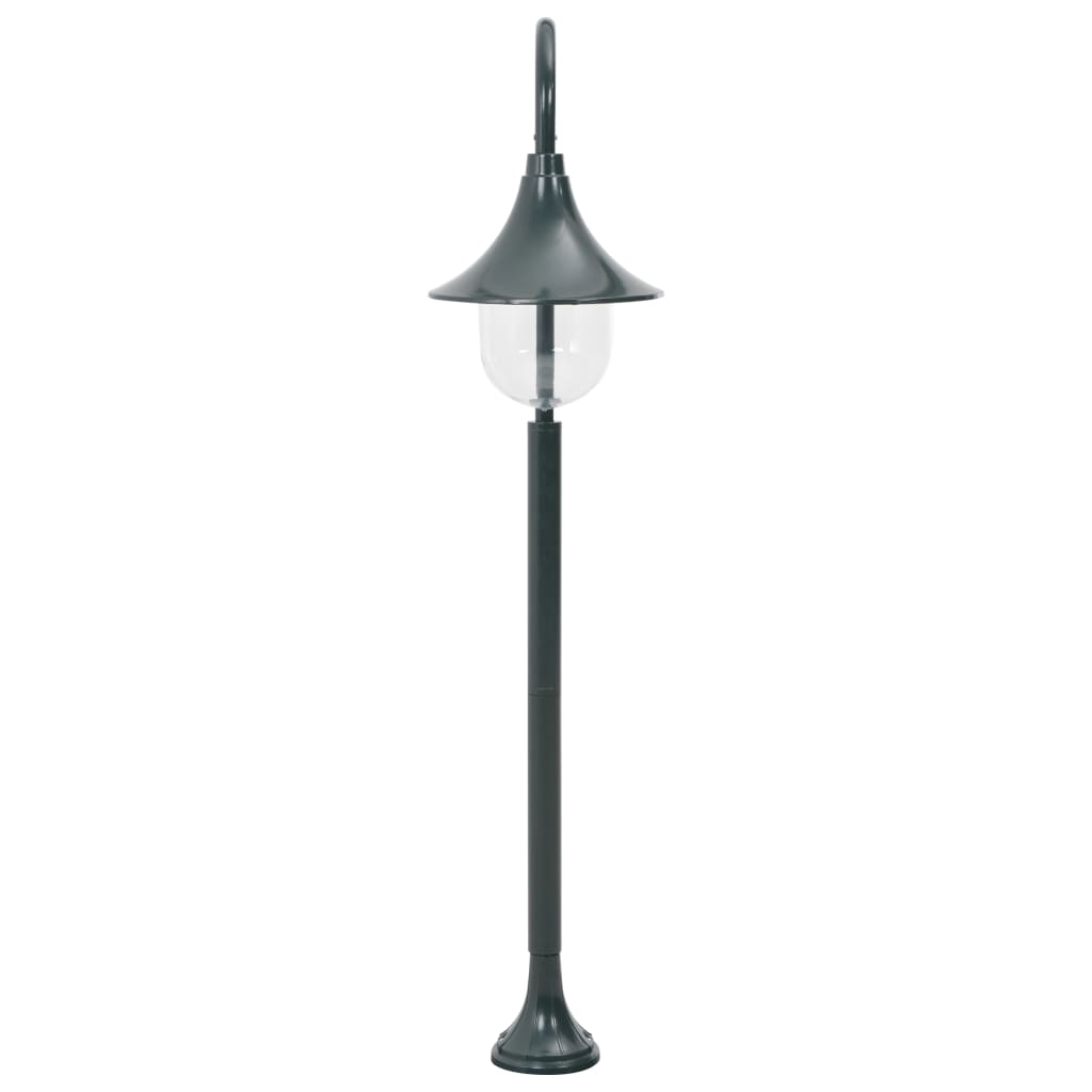 Havepullert Lys E27 120 cm Aluminium Mørkegrøn