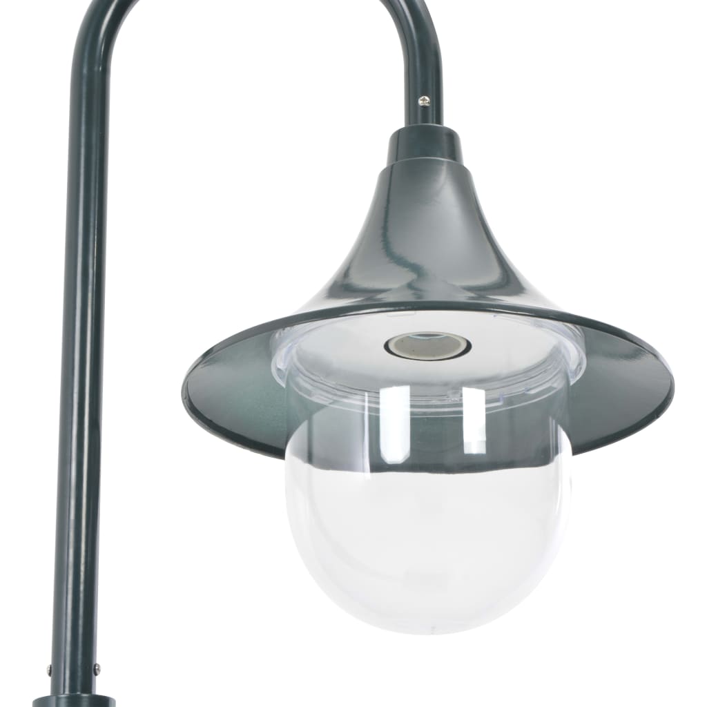 Havepullert Lys E27 120 cm Aluminium Mørkegrøn