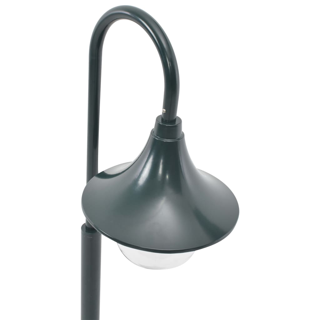Havepullert Lys E27 120 cm Aluminium Mørkegrøn