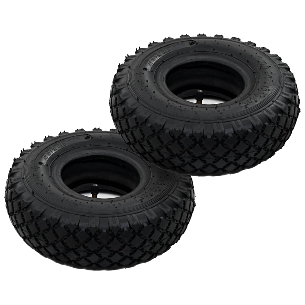 2 dæk 2 slanger 3,00 - 4 260 x 85 til sækbørgummi