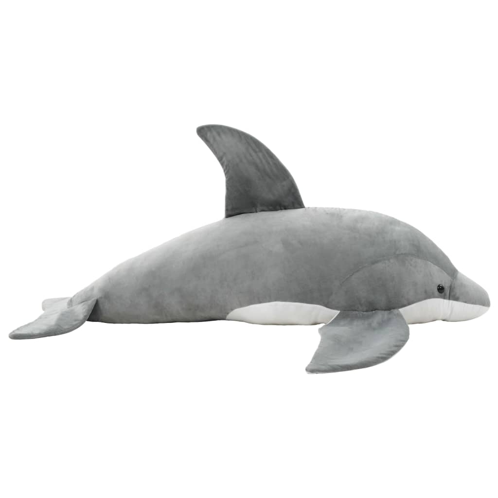 Delfin Kuscheltier Plüsch Grau