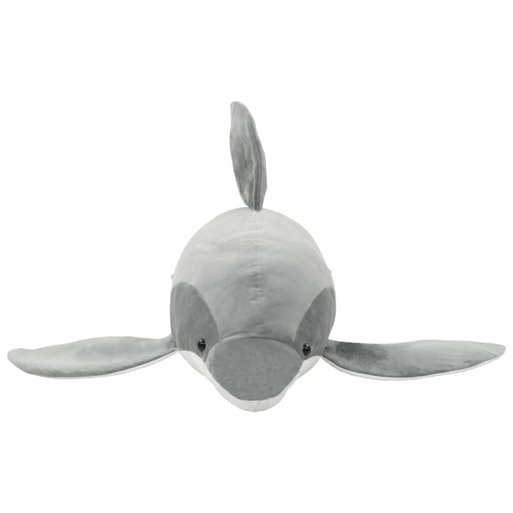 Delfin Kuscheltier Plüsch Grau