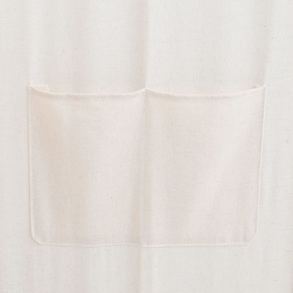 5-delt rumdeler creme 200 x 170 x 4 cm stof