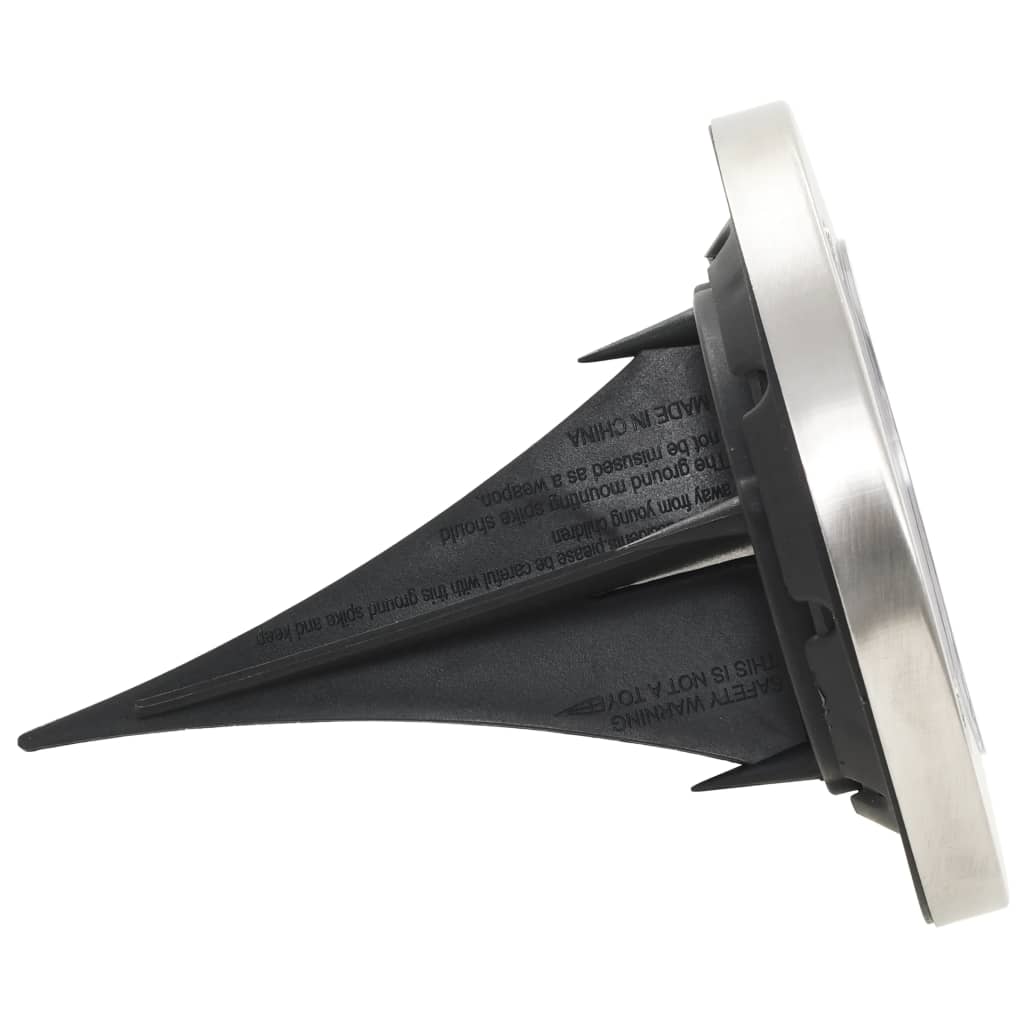 Solcellegulvlys 8 stk LED varm hvid