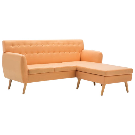 Sofa L-Form Stoff 171,5x138x81,5 cm Orange