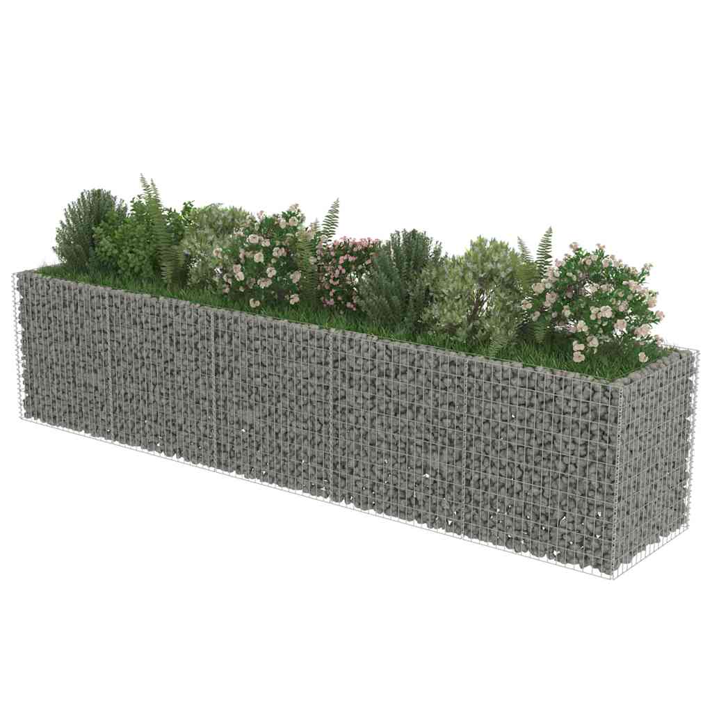 Gabion Højseng Galvaniseret Stål 450×90×100 cm
