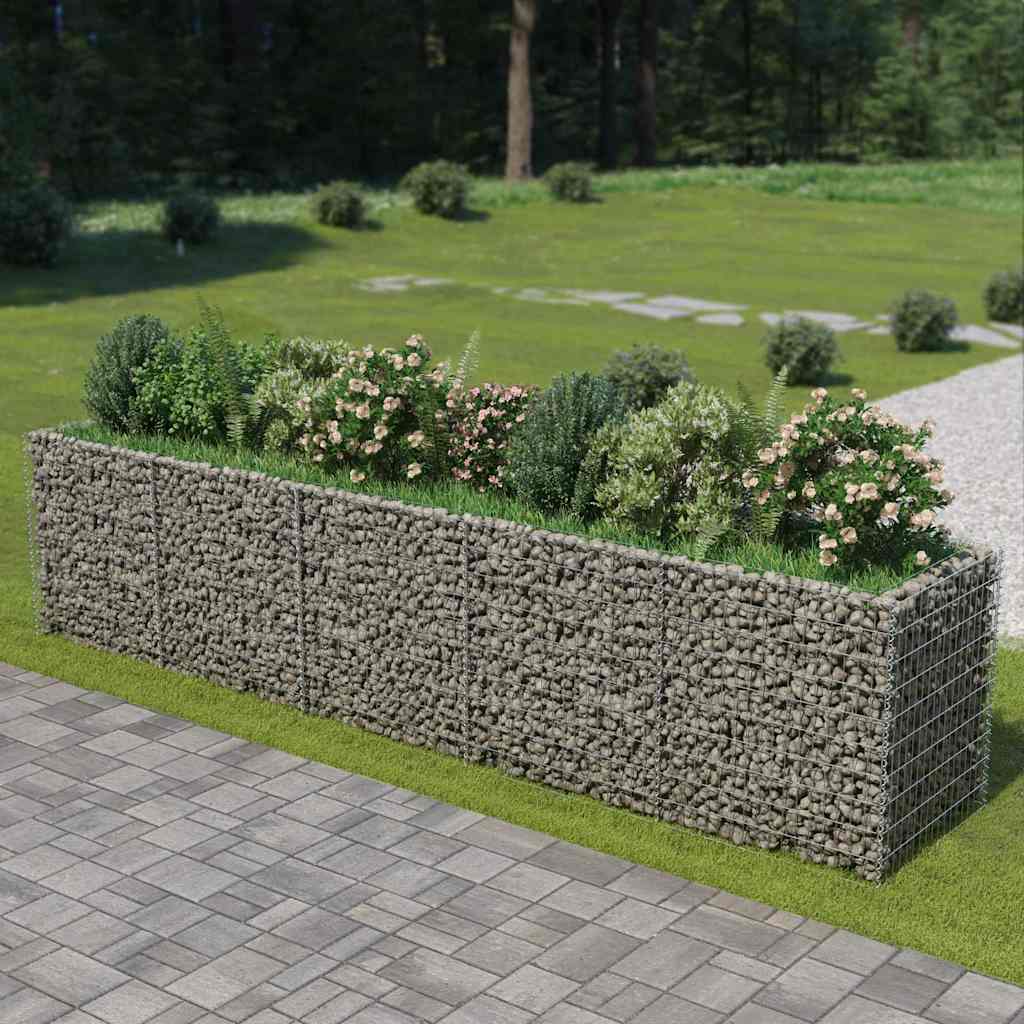 Gabion Højseng Galvaniseret Stål 450×90×100 cm