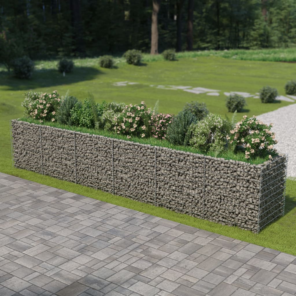 Gabion Højseng Galvaniseret Stål 540×90×100 cm