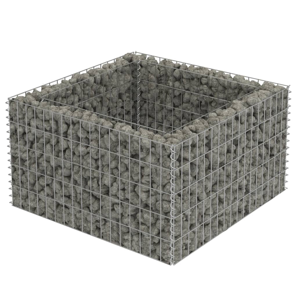 Gabion Højseng Galvaniseret Stål 90×90×50 cm