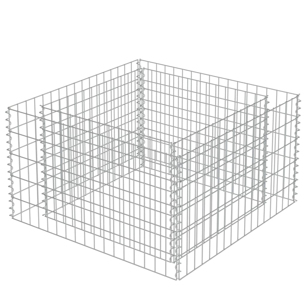 Gabion Højseng Galvaniseret Stål 90×90×50 cm