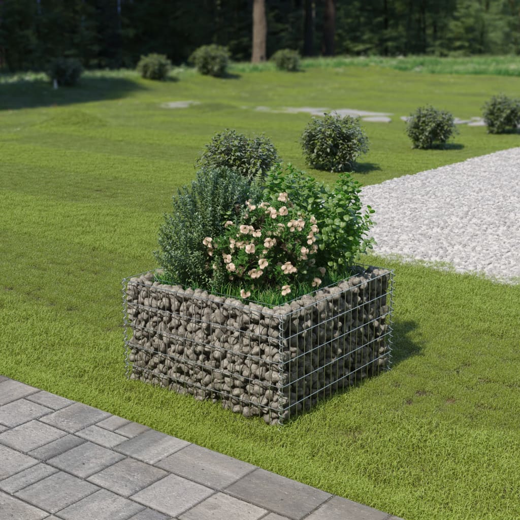 Gabion Højseng Galvaniseret Stål 90×90×50 cm